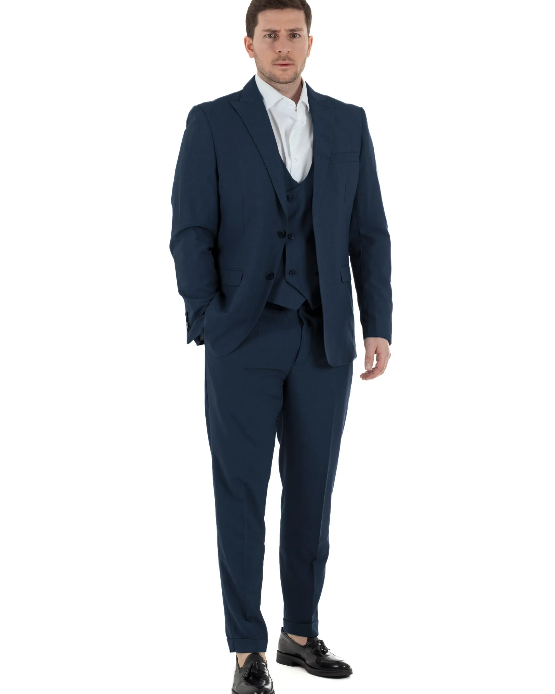 Abito Monopetto Con Panciotto Slim Fit TCAE1000A