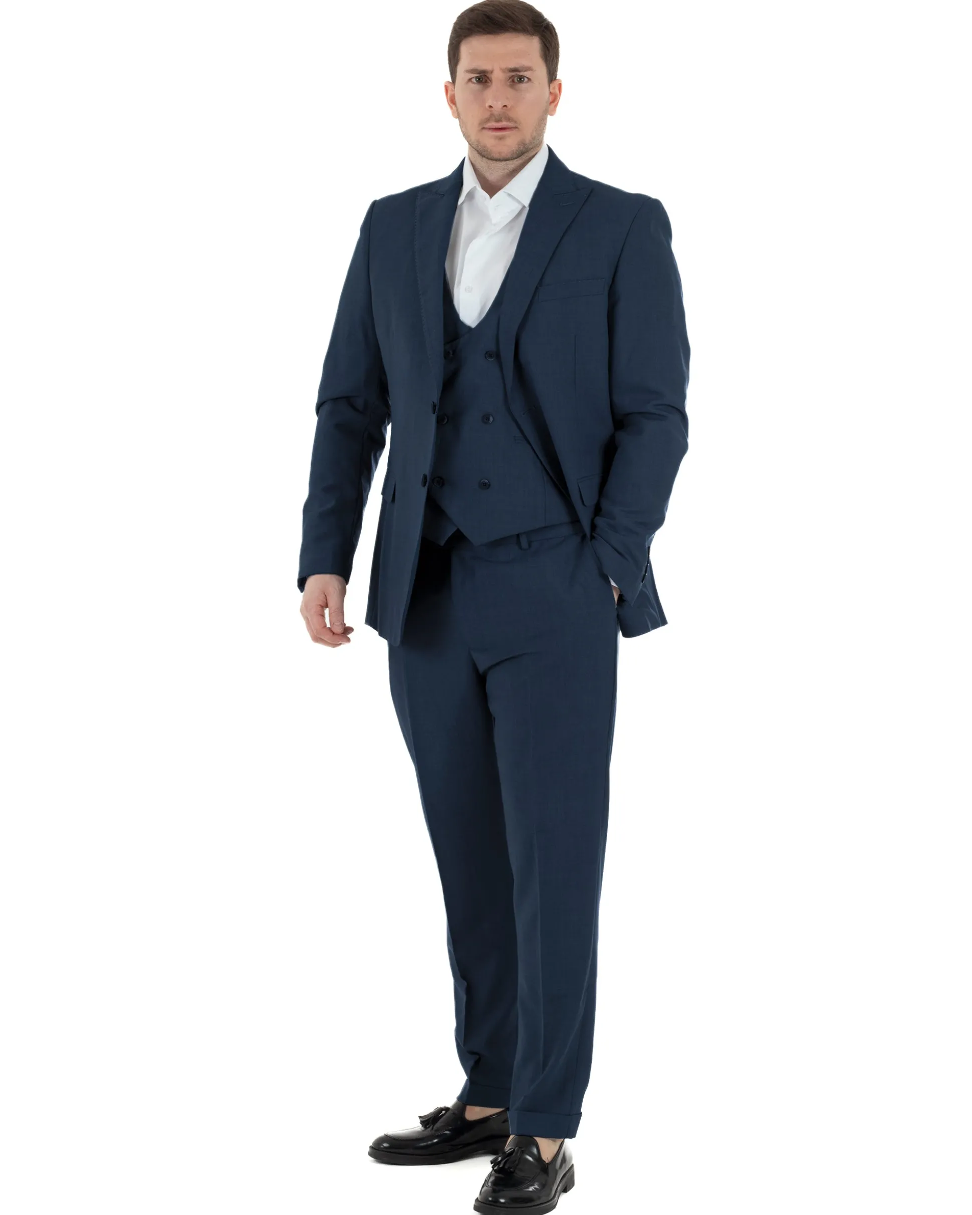 Abito Monopetto Con Panciotto Slim Fit TCAE1000A