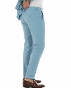 Abito uomo doppiopetto completo viscosa giacca pantaloni elegante polvere GIOSAL-AE1208A