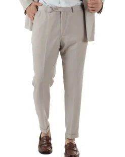 Abito Uomo Doppiopetto Viscosa Classico Sartoriale Beige AE1202A