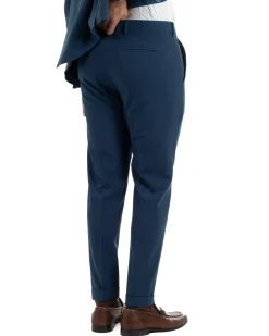 Abito uomo monopetto completo giacca pantaloni slim fit blu GIOSAL-AE1253A