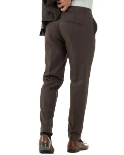 Abito Uomo Monopetto Lana Classico Sartoriale Marrone AE1199A