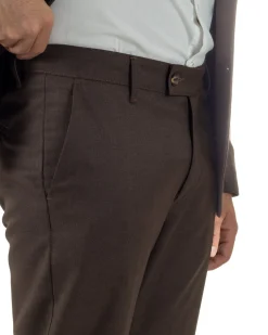 Abito Uomo Monopetto Lana Classico Sartoriale Marrone AE1199A