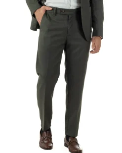 Abito Uomo Monopetto Lana Classico Sartoriale Verde AE1198A