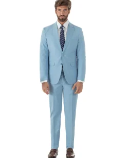 Abito uomo monopetto vestito viscosa completo giacca pantaloni polvere GIOSAL-AE1232A