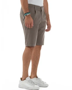 Bermuda Cotone Chino Tasche America Basic PC2014A