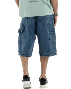 Bermuda Jeans Uomo Carpenter Denim Oversize PC1983A