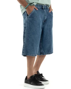 Bermuda Jeans Uomo Carpenter Denim Oversize PC1983A