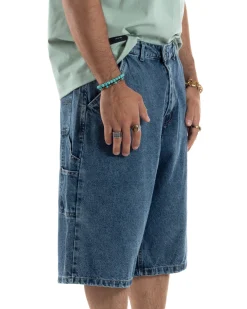 Bermuda Jeans Uomo Carpenter Denim Oversize PC1983A