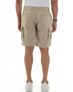 Bermuda Pantaloni Corti Cargo No Stiro PC2027A