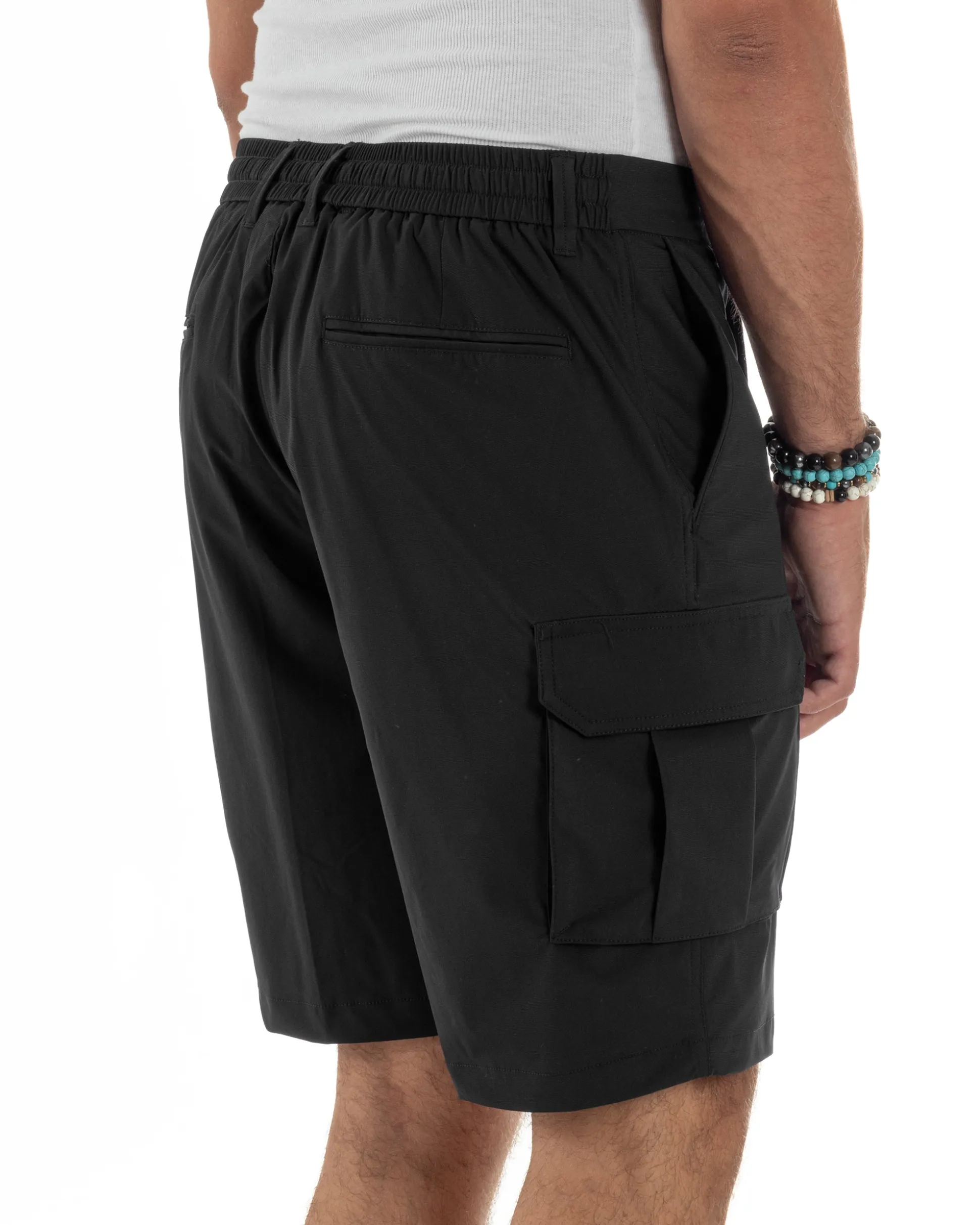Bermuda Pantaloni Corti Cargo No Stiro PC2028A