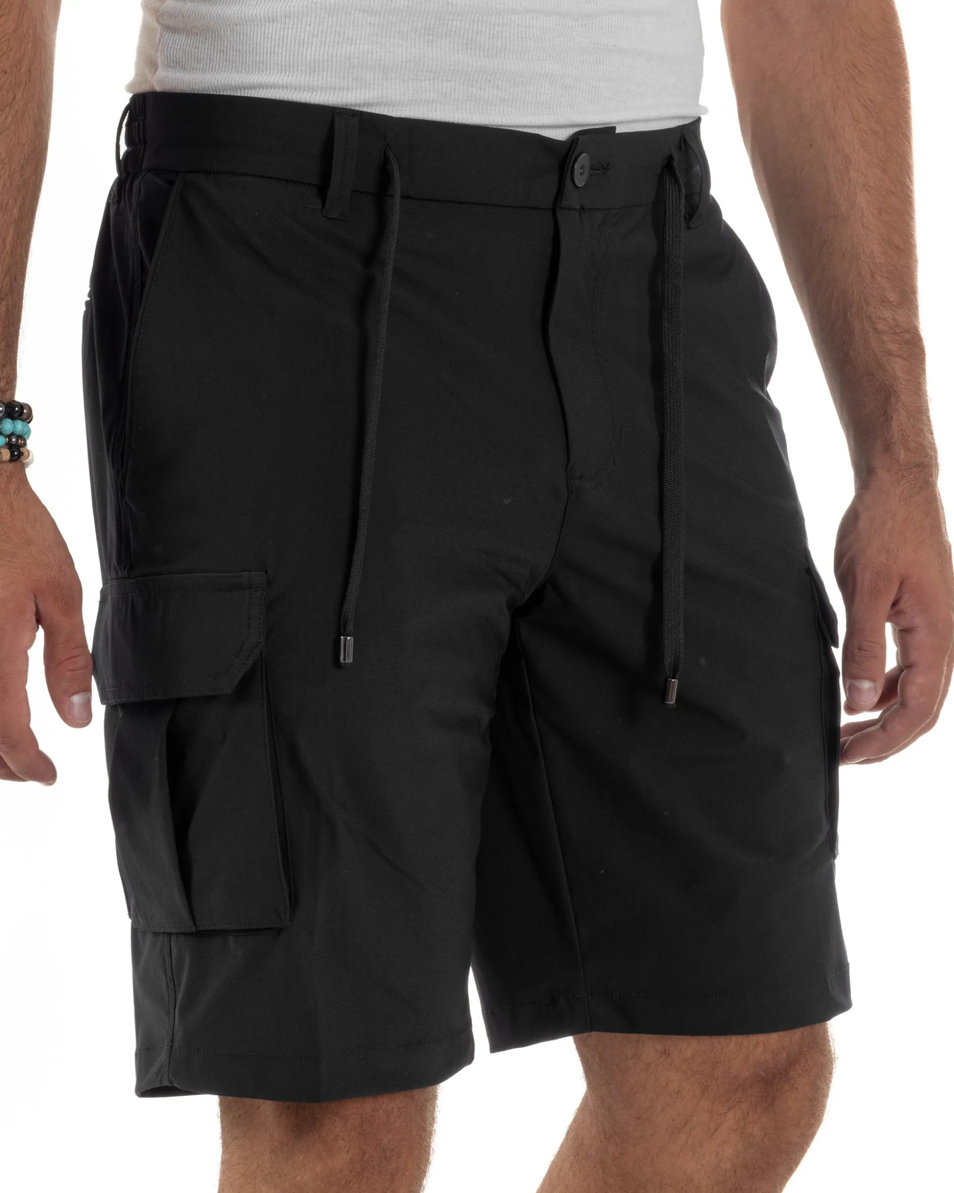Bermuda Pantaloni Corti Cargo No Stiro PC2028A