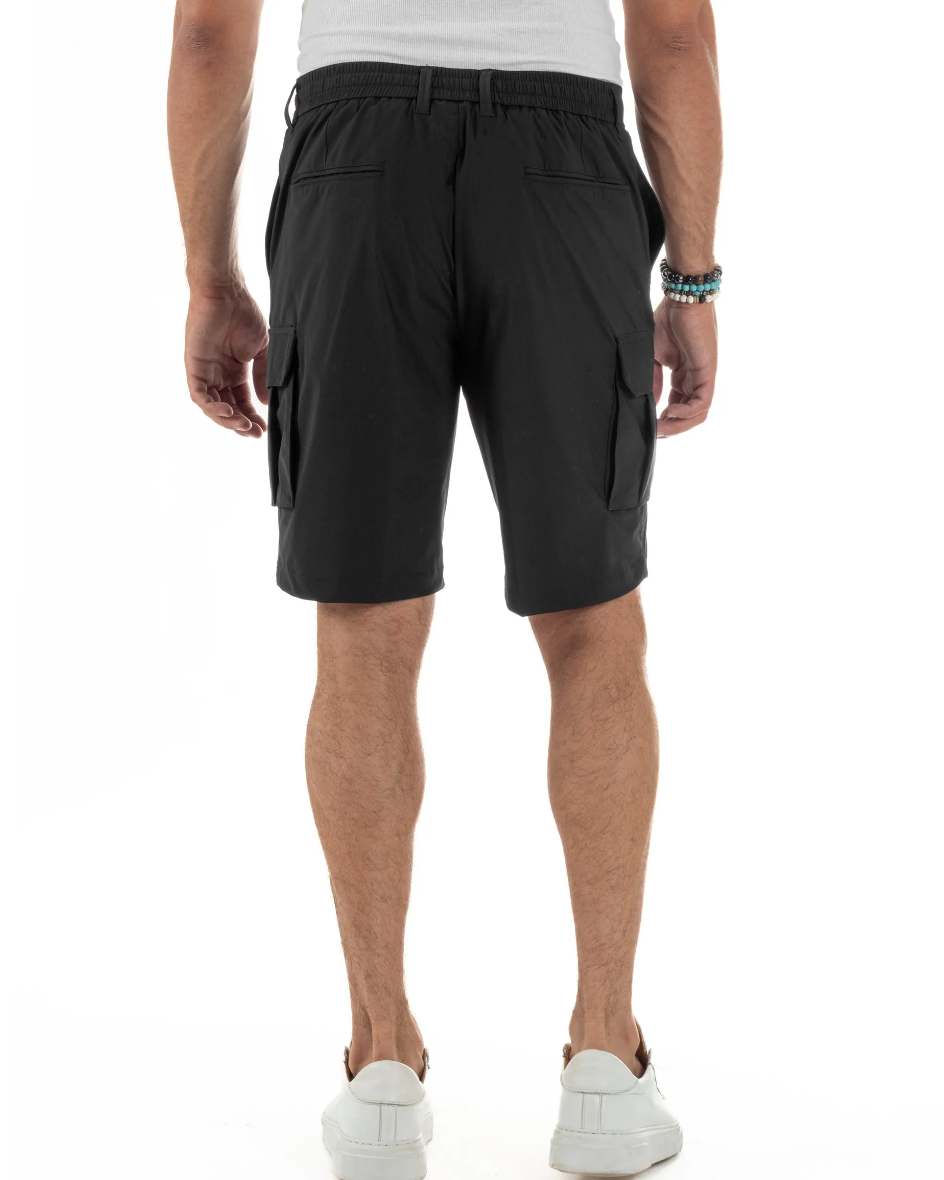 Bermuda Pantaloni Corti Cargo No Stiro PC2028A