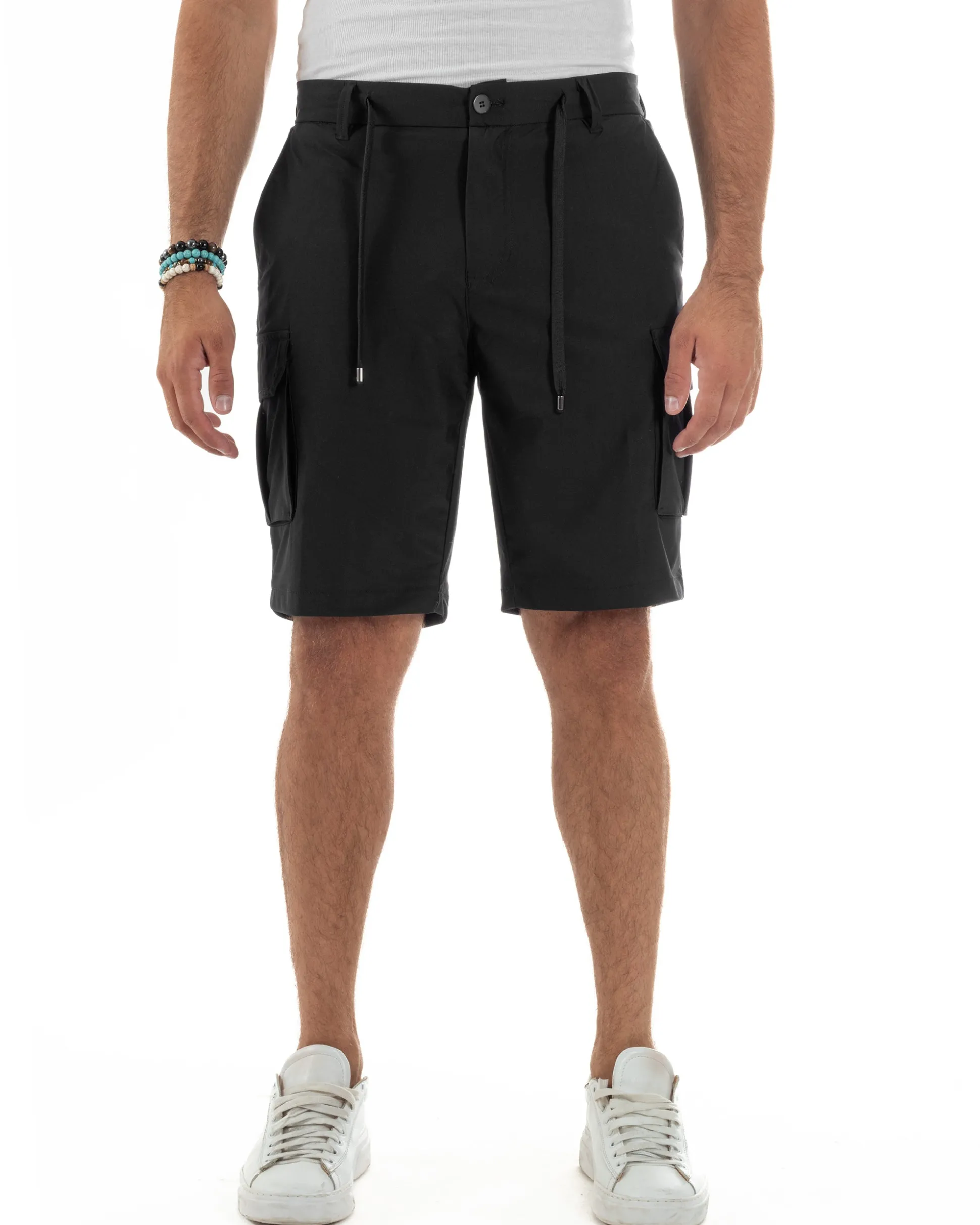 Bermuda Pantaloni Corti Cargo No Stiro PC2028A