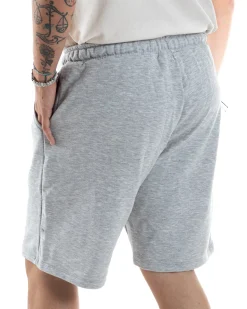 Bermuda Tuta Cotone Coulisse Regular Fit Basic Grigio PC2031A