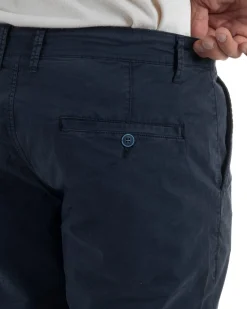 Bermuda uomo pantaloncini chino cotone tasche america basic blu GIOSAL-PC2043A