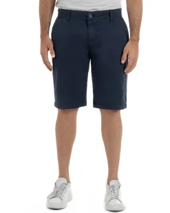 Bermuda uomo pantaloncini chino cotone tasche america basic blu GIOSAL-PC2043A