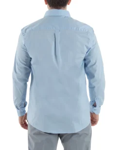 Camicia Collo Francese Cotone Basic Celeste TCC1001A