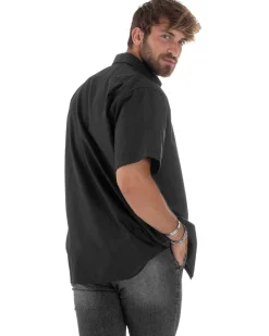 Camicia Maniche Corte Cotone Basic Regular Fit CC1220A