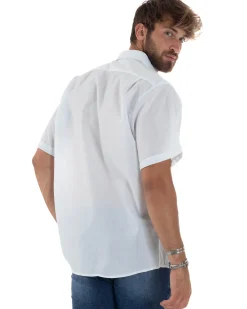 Camicia Maniche Corte Cotone Basic Regular Fit CC1224A