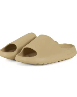 Ciabatte Uomo Unisex Gomma Estive Mare Piscina Tinta Unita Beige Pantofole Antiscivolo GIOSAL-S1224A