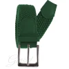 Cintura Cinta Uomo Elastica Regolabile Fibbia In Metallo Tinta Unita Verde GIOSAL-A2029A