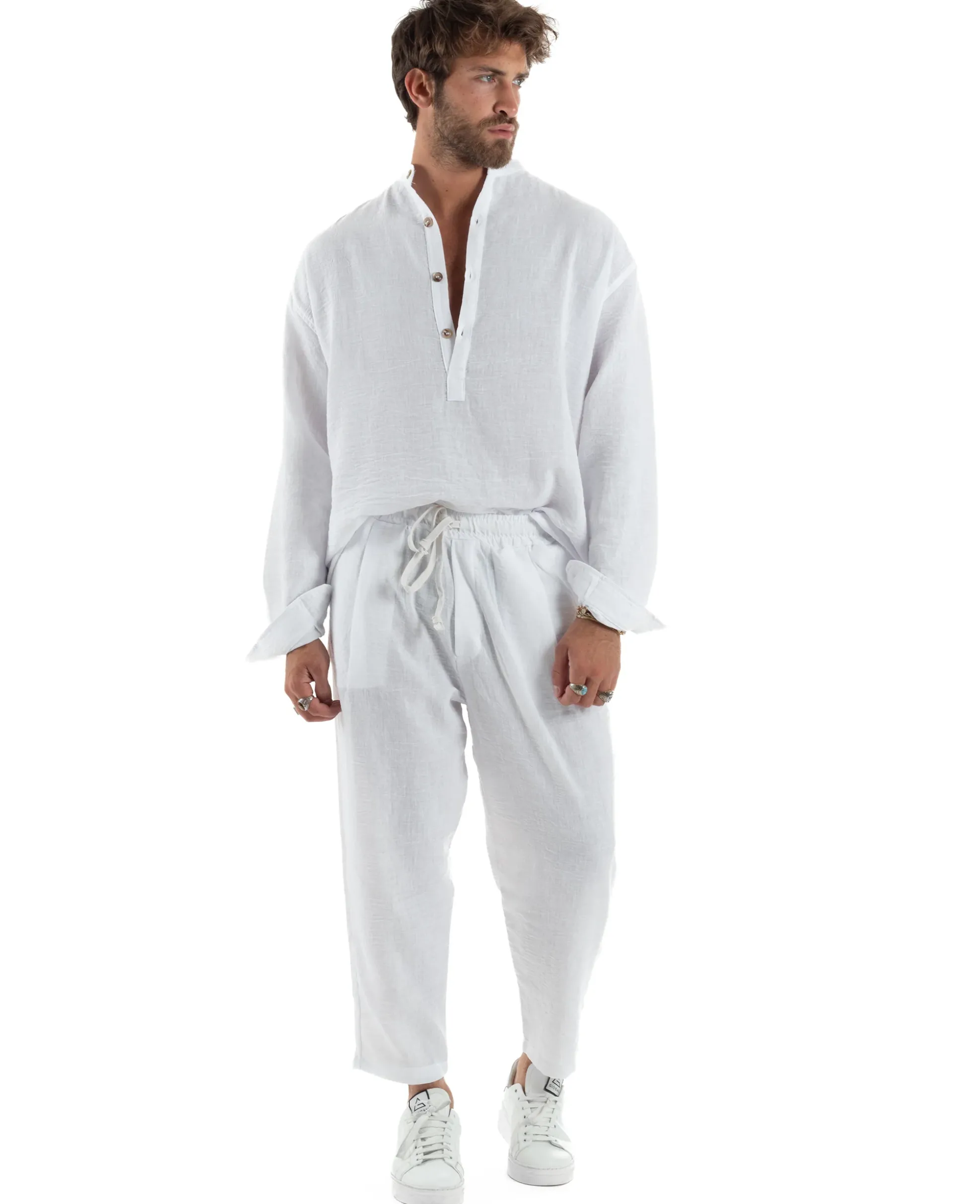 Coordinato Camicia Jogger Fiammato OU2514A