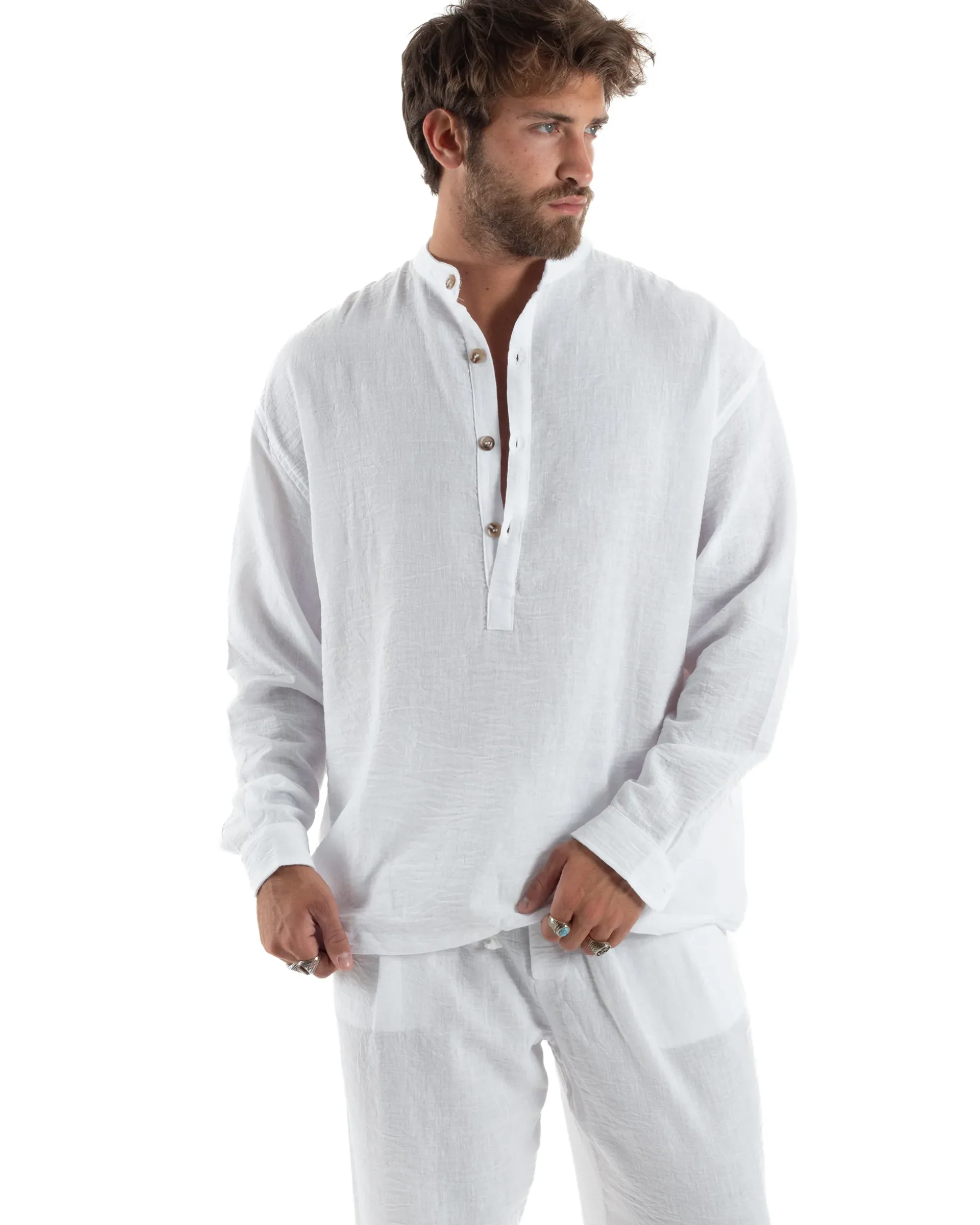 Coordinato Camicia Jogger Fiammato OU2514A