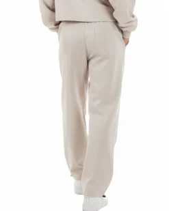 Coordinato tuta uomo viscosa felpa boxy crop pantaloni baggy panna GIOSAL-OU2551A