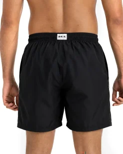 Costume da bagno bermuda mare uomo boxer coulisse logo nero BERNA M-261328