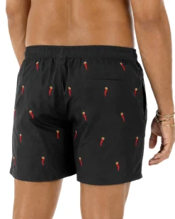 Costume fantasia boxer regular fit corno portafortuna nero GIOSAL-SU1264A