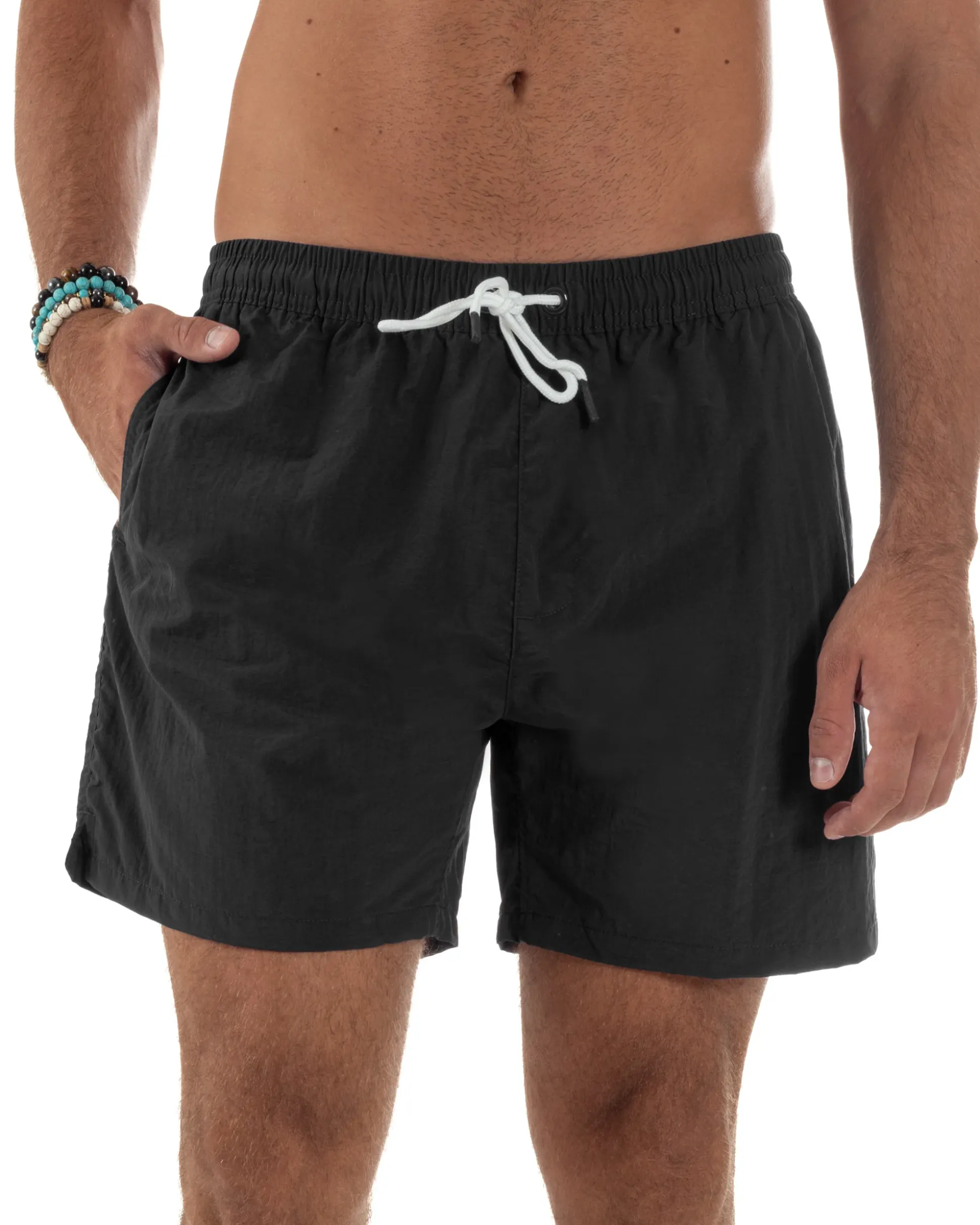 Costume Tinta Unita Boxer Basic Nero SU1241A