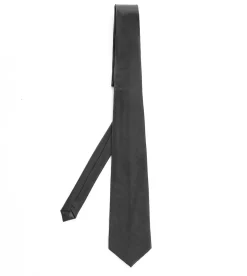 Cravatta uomo unisex elegante cerimonia casual basic raso grigio scuro GIOSAL-CP1034A