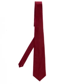 Cravatta uomo unisex elegante cerimonia casual basic raso bordeaux GIOSAL-CP1033A