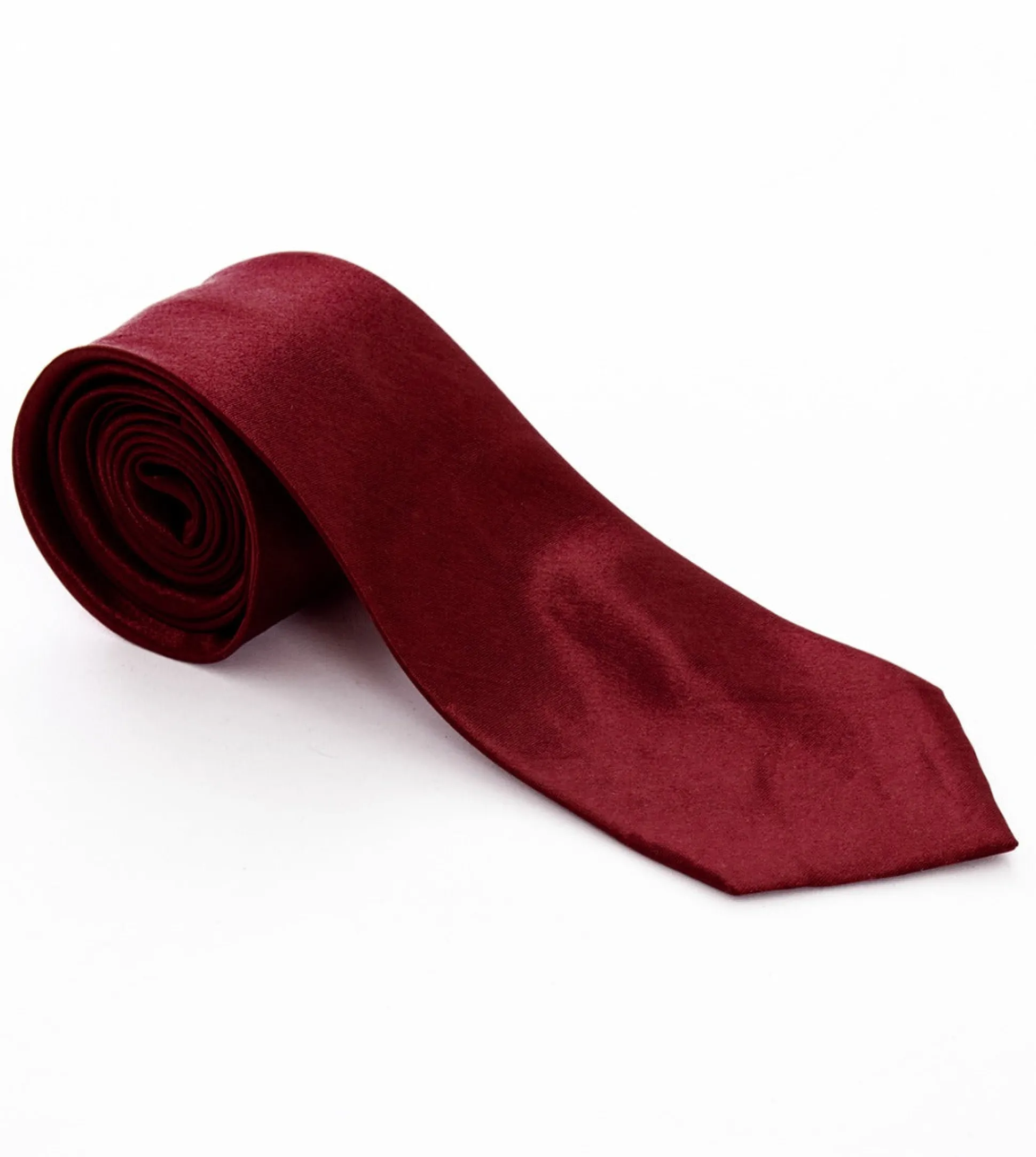 Cravatta uomo unisex elegante cerimonia casual basic raso bordeaux GIOSAL-CP1033A