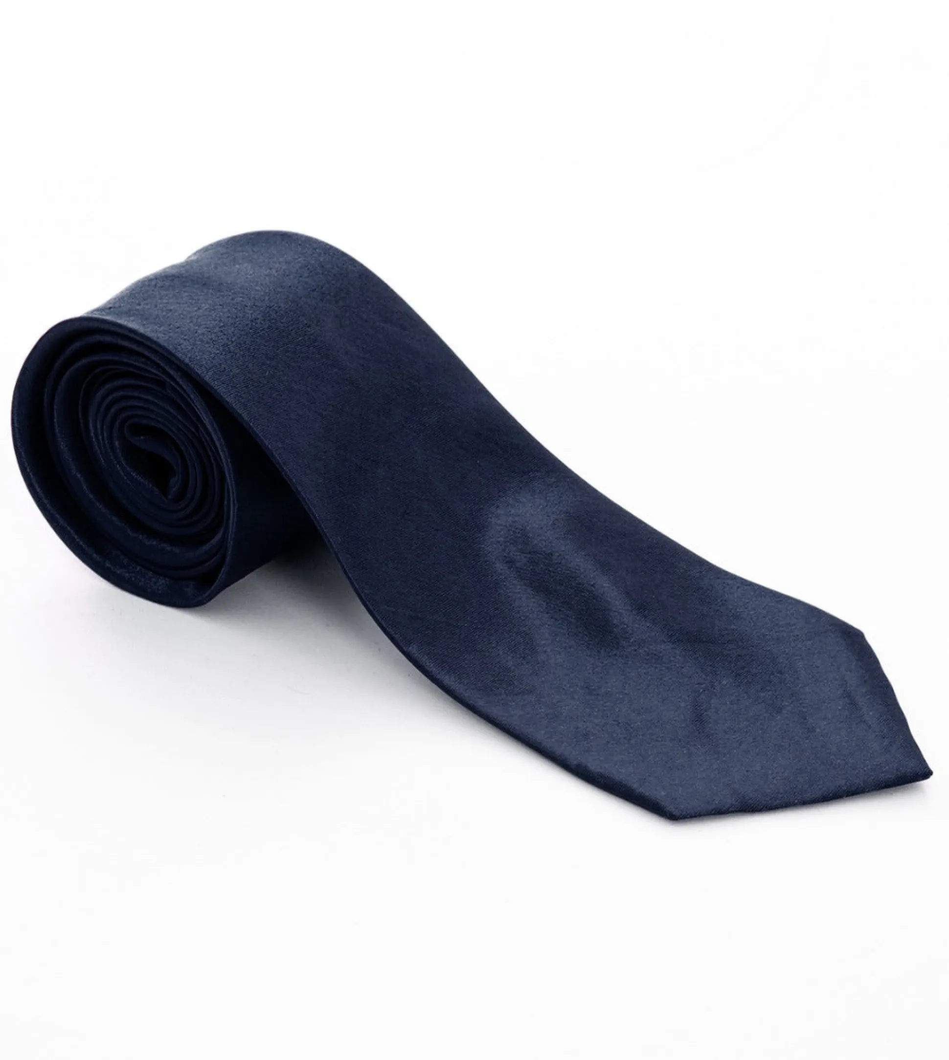 Cravatta uomo unisex elegante cerimonia casual basic raso blu GIOSAL-CP1035A