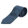 Cravatta uomo unisex in effetto seta con micro quadrati concentrici jacquard multicolore blu tenue GIOSAL-CP1183A