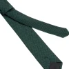 Cravattino uomo unisex cravatta elegante cerimonia microfantasia a pois verde GIOSAL-CP1172A