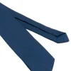 Cravattino uomo unisex cravatta elegante cerimonia microfantasia geometrica blu GIOSAL-CP1171A
