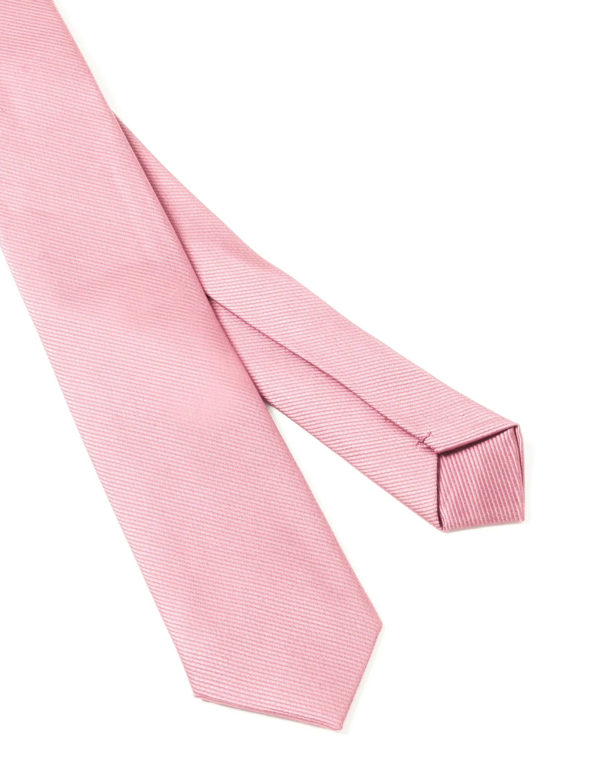 Cravattino uomo unisex cravatta pala media elegante cerimonia casual basic raso diagonale rosa GIOSAL-CP1164A