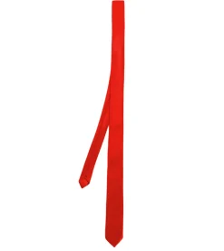 Cravattino uomo unisex cravatta sottile elegante cerimonia casual basic raso rosso GIOSAL-CP1047A