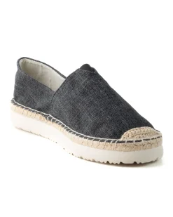 Espadrillas Scarpe Uomo Unisex Tela Estive Mare Cotone Comode Leggere Tinta Unita Nero GIOSAL-S1280A
