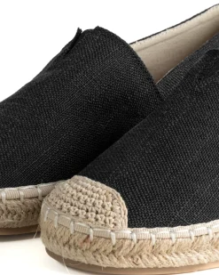 Espadrillas scarpe uomo unisex tela estive mare leggere nero GIOSAL-S1314A