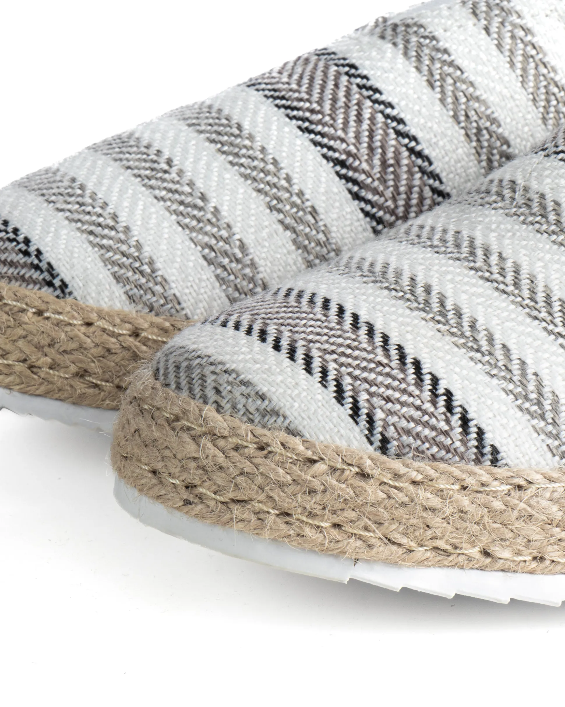 Espadrillas scarpe uomo unisex tela estive mare doppia riga beige GIOSAL-S1306A