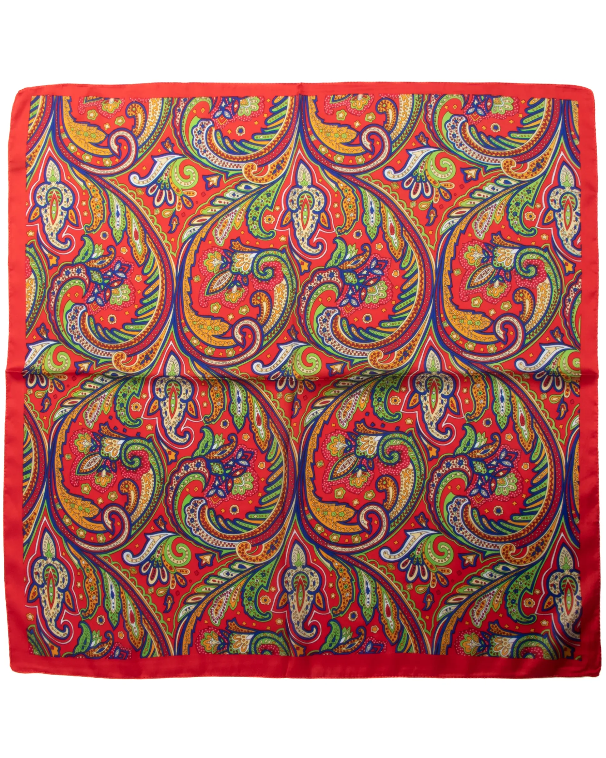 Foulard uomo unisex bandana paisley bordo satinato rosso GIOSAL-FD1001A