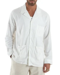 Giacca Camicia Sahariana In Lino G3306A
