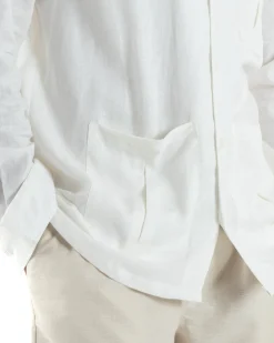 Giacca Camicia Sahariana In Lino G3306A