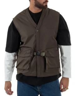 Gilet Casual Regular Fit Smanicato Streetwear G3323A