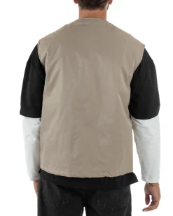 Gilet Casual Regular Fit Smanicato Streetwear G3324A
