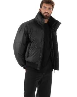 Giubbotto Oversize Piumino Bomber Full Zip Tessuto Opaco G3331A